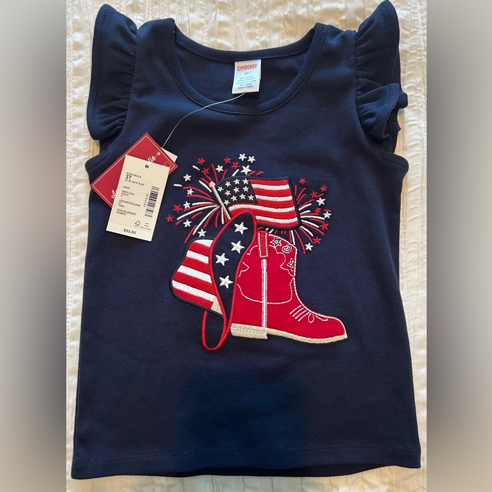 Patriotic Western Top